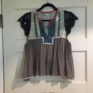 Free People Multi Media Top